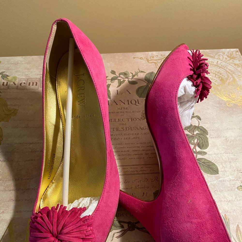 J.Crew Bright Pink Suede Hills - Picture 9 of 9